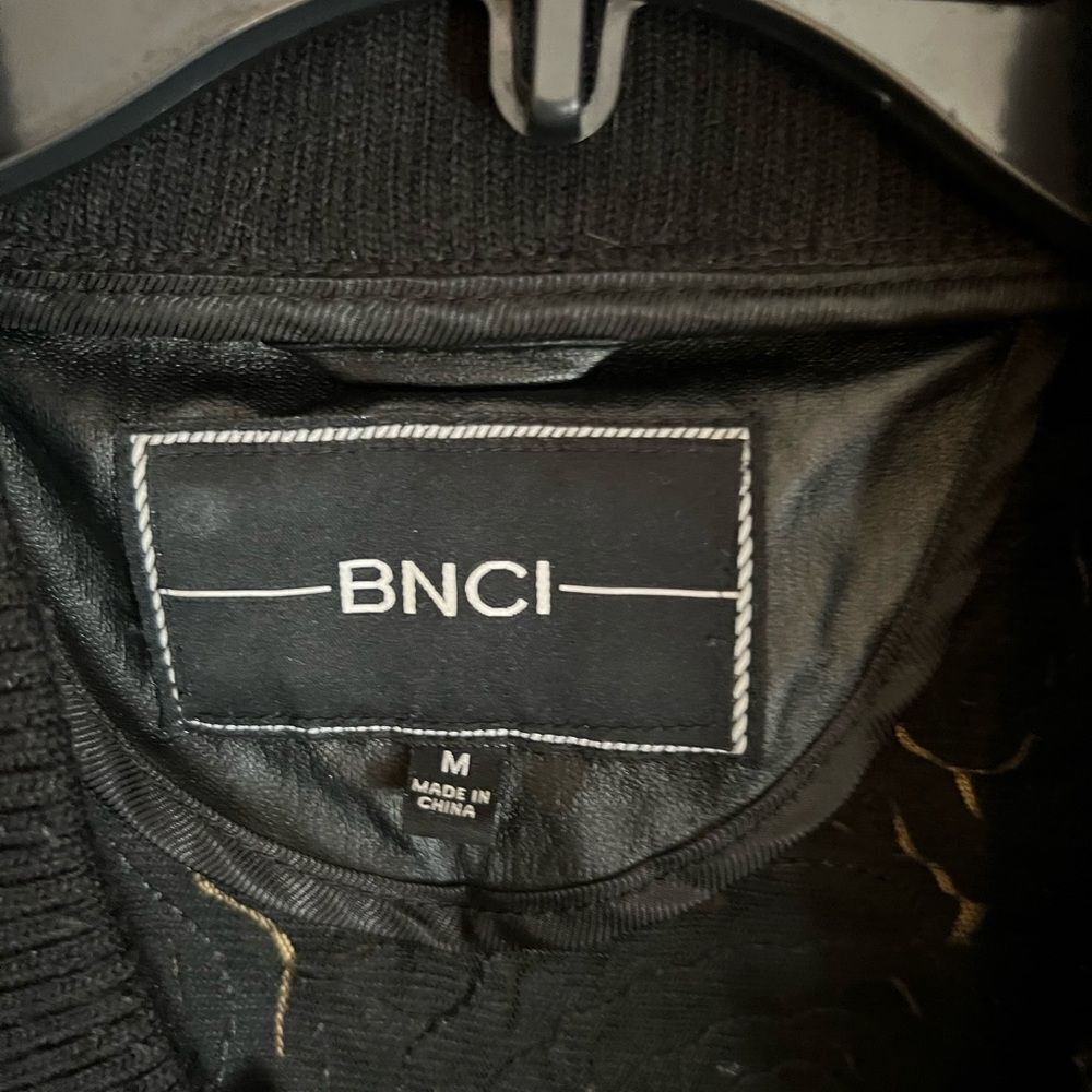 Bnci laser cut black bomber jacket - Picture 7 of 11